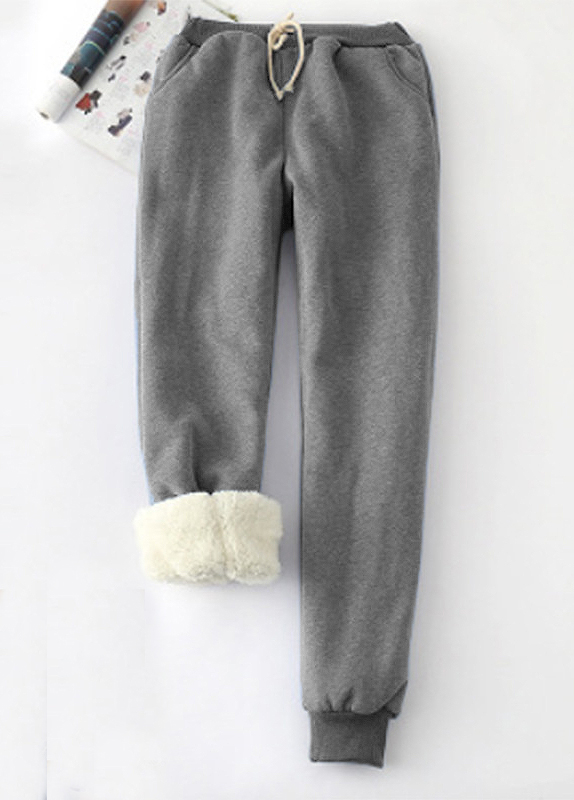 Plush Jogger High Waisted Drawastring Pants